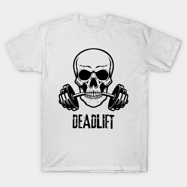 Deadlift Skeleton . Skeleton Workout T-Shirt by Clothing Spot 